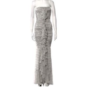 Thomas Wylde silk grey dress